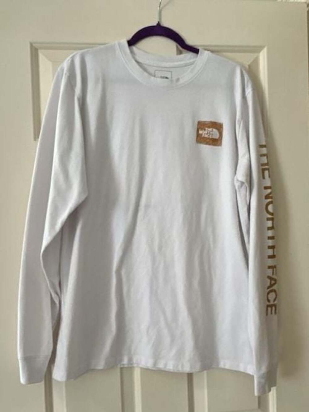 The North Face Men's Long Sleeve Graphic T-Shirt White Size L - Picture 1 of 10
